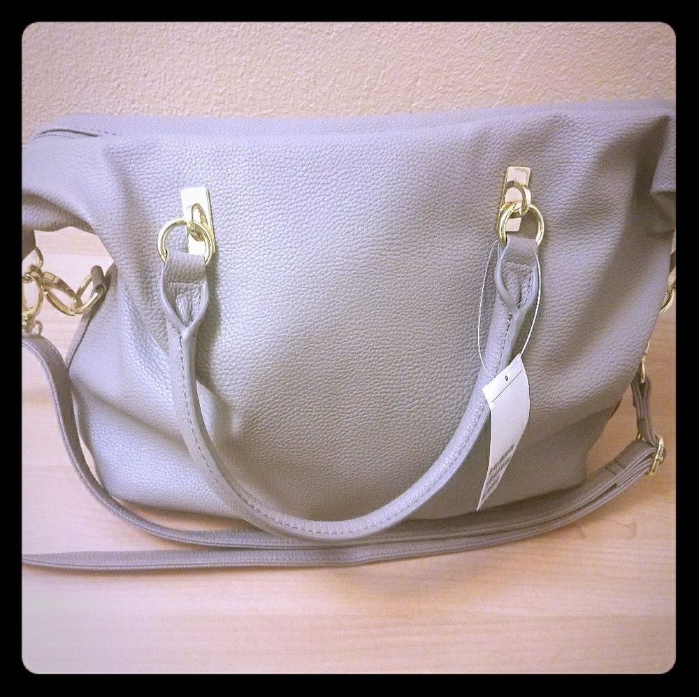 Gray/Taupe Handbag